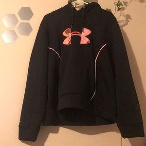 Under Armour black and pick camo hoodie